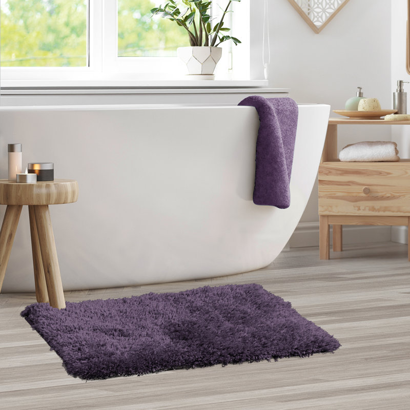 Mercer41 Ciarra Rectangular Polyester NonSlip Solid Bath Rug & Reviews Wayfair